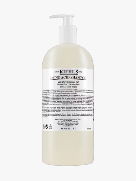 Kiehl&rsquo;s Amino Acid Shampoo in branded component on a light gray background